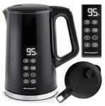 Berdsen BD-71 Wasserkocher 1,7 l schwarz und silber - Schwarz/Silber