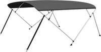 vidaXL 4-Bow Bimini Top Anthrazit 243x(230-244)x137 cm