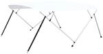 vidaXL 4-Bow Bimini Top Wei&szlig; 243x(230-244)x137 cm