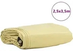 vidaXL Plane 650g / m2 Beige 2,5 x 3,5 m Canvas mit PVC-Beschichtung - Beige