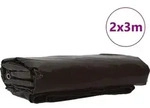 vidaXL Plane 650g / m2 Braun 2 x 3 m Canvas mit PVC-Beschichtung - Braun