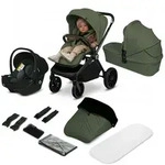 Lionelo Kombikinderwagen Mika Plus 3in1 bis 38 Monate (22kg), XXL-Verdeck mit UPF50+,
