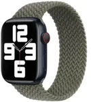 Original Apple Watch Braided Solo Loop Armband 41mm 40mm 38mm Olive Gr. 8 - Gr&uuml;n