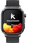 Knauermann PRO 4 (2026) Smartwatch mit Anruf & SOS Funktion - Schwarz