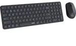 Rapoo 9310m Combo-Set qwerty(nl) Tastatur + Maus schwarz - Schwarz