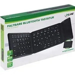 InLine 55379B, Kabellos, Bluetooth, QWERTZ, Schwarz - Schwarz
