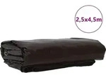 vidaXL Plane 650g / m2 Braun 2,5 x 4,5 m Canvas mit PVC-Beschichtung - Braun