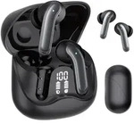 Audiocore drahtlose Kopfh&ouml;rer Hybrid ANC ENC 6 Mikrofone Ladetasche Tuya AC591...