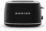 SWEISS Vintage-Toaster GRS9 - Schwarz - Schwarz