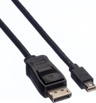 VALUE DisplayPort Kabel, DP ST - Mini DP ST, schwarz, 1 m