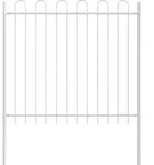 vidaXL Gartenzaun 4 pcs Grau 6,8 x 1,2 m Pulverbeschichteter Stahl - Grau