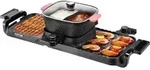 VEVOR Hot Pot 2300 W 2 in 1 elektrischer rauchfreier Grill abnehmbarer