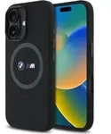 Etui Bmw M Silikon gedruckt Ring Magsafe Na Iphone 16 - Czarne - Schwarz