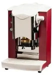 Faber Slot Inox ESE Pad Espressomaschine Weinrot Weiss - Rot/Wei&szlig;