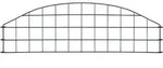 vidaXL Gartenzaun Set Konvex 77,3x26 cm Gr&uuml;n - Gr&uuml;n