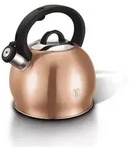 BERLINGER HAUS BH-7502 3L Wasserkocher mit Pfeife Ros&eacute;gold - Schwarz/Braun/Silber