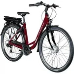 Z&uuml;ndapp Z503 E Bike Damenfahrrad ab 155 cm Pedelec 28 Zoll 7 G&auml;nge weinrot - Rot