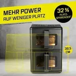GOURMETmaxx Hei&szlig;luft-Fritteuse 2400W - Schwarz