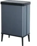 VERTO Curve Standm&uuml;lleimer - Touch-&Ouml;ffnung - 54 l - Perlblau - Blau