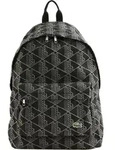 LACOSTE Freizeitrucksack Rucksack mit Laptopfach Backpack Mono Jacquard Denim Noir