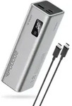Cuktech Powerbank CUKP200XGLGR 100W 20000mAh 2 x USB-C 1 x USB-A - grau - Grau