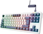 GXTrust 872 Xyra Gasket TKL Mechanische Tastatur QWERTZ Layout - Wei&szlig;