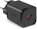 SBS PD Reiselader 45W USB-C GaN schwarz - Schwarz