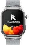 Knauermann PRO 4 (2026) Smartwatch mit Anruf & SOS Funktion - Silber
