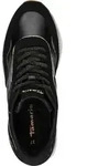 Tamaris Damen Schn&uuml;rschuh Goldakzent Vegan 1-23766-46, Gr&ouml;&szlig;e:38 EU, Farbe:Schwarz