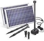esotec Solar Teichpumpe mit Filter f&uuml;r au&szlig;en | SET Sprinklerpumpe 1700l/h 101916