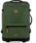 CABAIA Rucksack mit Laptopfach Soft Suitcase 2 Wheels Essentials Trolley 48L