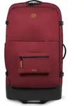 CABAIA Rucksack Soft Suitcase 2 Wheels Essentials Trolley 110L Sibiu weinrot...