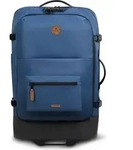 CABAIA Rucksack Soft Suitcase 2 Wheels Essentials Trolley 75L Shiraz blau 70cm...