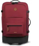 CABAIA Rucksack Soft Suitcase 2 Wheels Essentials Trolley 75L Sibiu weinrot...