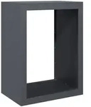 vidaXL Brennholzregal Anthrazit 60x40x80 cm Stahl - Grau
