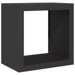 vidaXL Brennholzregal Schwarz 60x40x60 cm Stahl - Schwarz