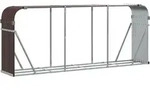 vidaXL Kaminholzunterstand Braun 234x45x100 cm Verzinkter Stahl - Braun