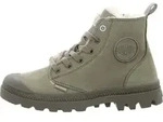 Palladium Damen Schn&uuml;rboot Pampa HI ZIP WL grau - Gr&uuml;n - 36