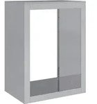 vidaXL Brennholzregal 60x40x80 cm Verzinkter Stahl