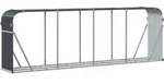 vidaXL Kaminholzunterstand Anthrazit 300x45x100 cm Verzinkter Stahl - Grau