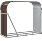 vidaXL Kaminholzunterstand Braun 120x45x100 cm Verzinkter Stahl - Braun