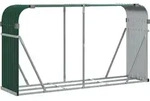 vidaXL Kaminholzunterstand Gr&uuml;n 234x45x100 cm Verzinkter Stahl - Gr&uuml;n