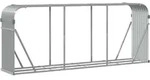 vidaXL Kaminholzunterstand Hellgrau 234x45x100 cm Verzinkter Stahl - Grau