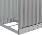 vidaXL Kaminholzunterstand Hellgrau 40x45x170 cm Verzinkter Stahl - Grau