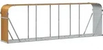 vidaXL Kaminholzunterstand Holzoptik 300x45x100 cm Verzinkter Stahl - Braun