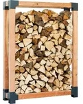 Westmann L&auml;rchenholz Kaminholzregal Michel 3 Au&szlig;enbereich Natur 138x40x180 cm -