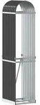 vidaXL Holzkorb Anthrazit 40x45x170 cm Verzinkter Stahl - Grau