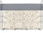 CCLIFE Kaminholzregal Metall Aussen Stapelhilfe f&uuml;r Brennholz,...