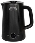 CHiATO heatPLAY Groove Elektrischer Wasserkocher, 1,7 L - Schwarz - Schwarz
