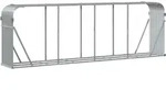 vidaXL Holzkorb Hellgrau 300 x 45 x 100 cm Verzinkter Stahl - Grau